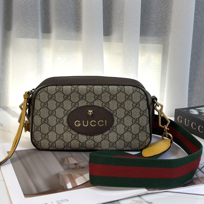 GUCCI Superme虎頭老花相機包-0