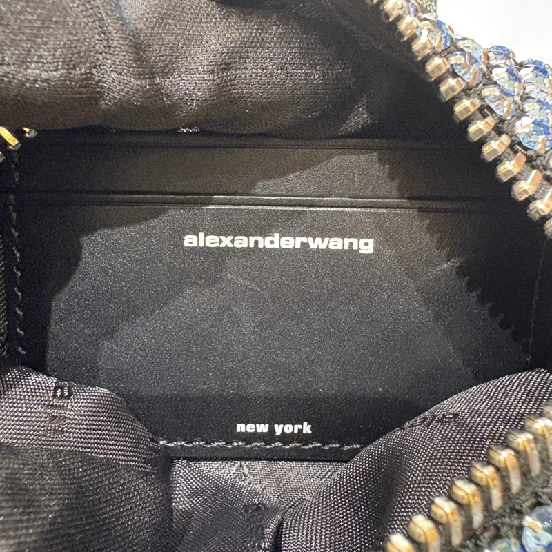 【奢華閃耀・魅力焦點】Alexander Wang heiress pouch 水晶網格晚宴包｜派對名媛必備｜極輕設計｜黑色晶鑽肩背包-7