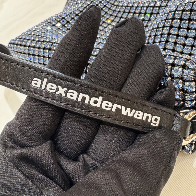 【奢華閃耀・魅力焦點】Alexander Wang heiress pouch 水晶網格晚宴包｜派對名媛必備｜極輕設計｜黑色晶鑽肩背包-20