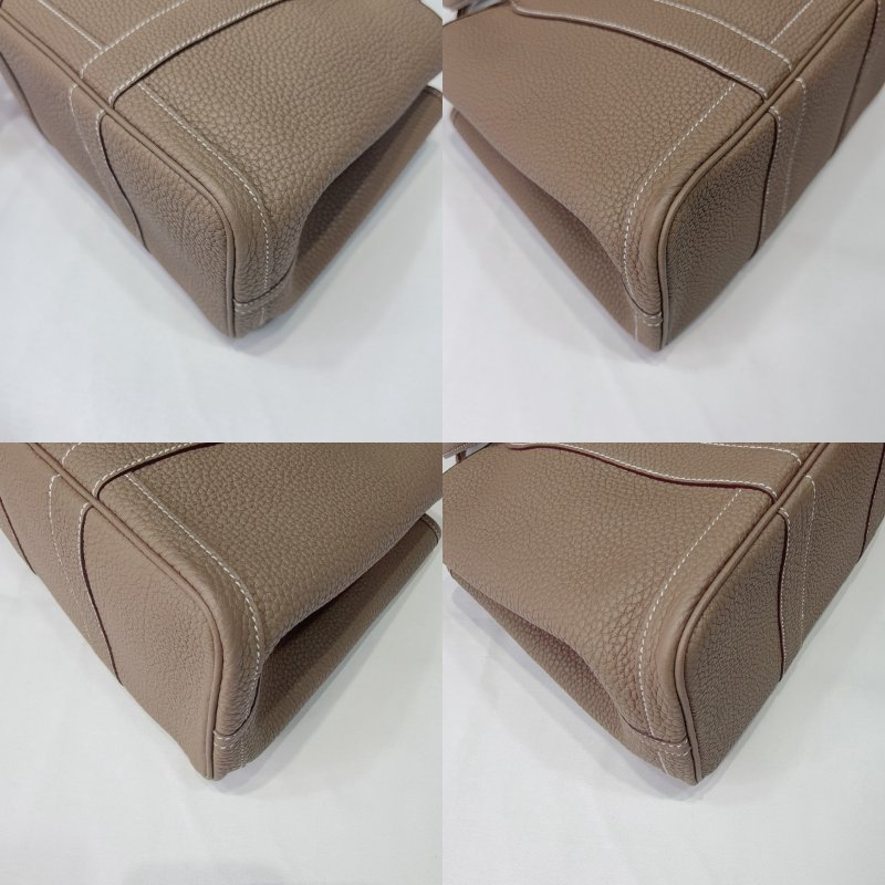 HERMES 大象灰Garden Party30花園包-9