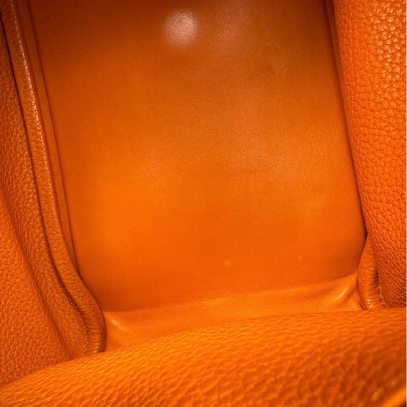 Hermes爱马仕橙色银扣Lindy30-7
