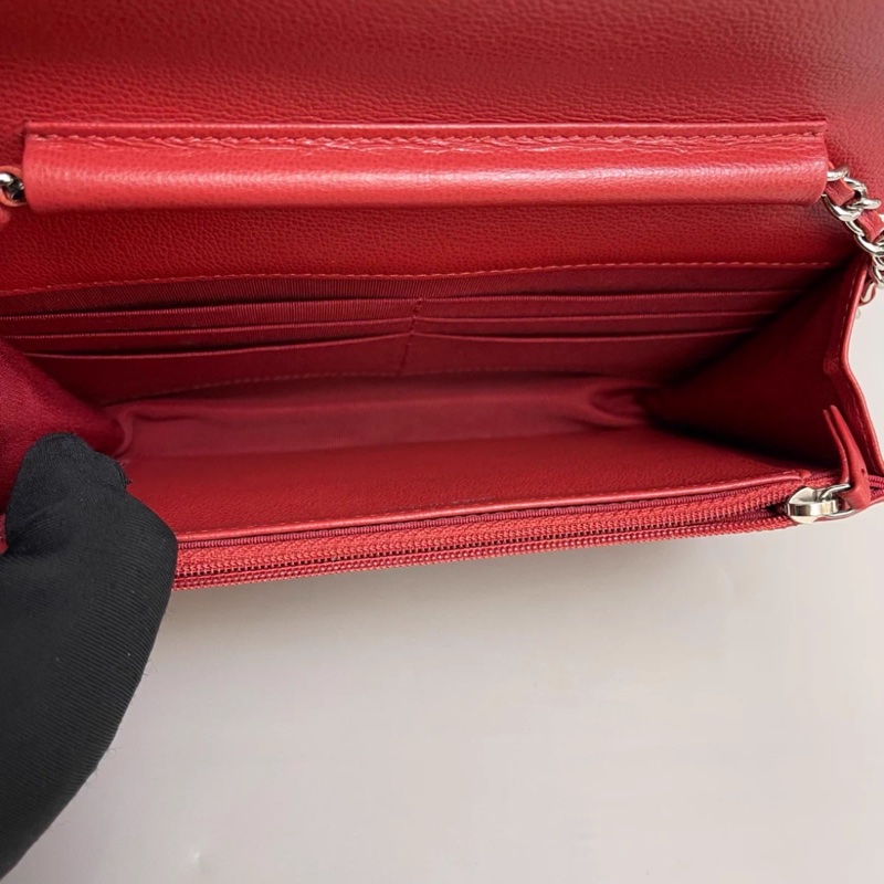 Chanel香奈兒 古巴系列荔枝紋鴛鴦扣woc-4