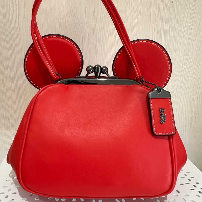 Coach*Disney 聯名紅色米奇包 孫芸芸同款 手提包 斜背包(全新收藏品)-1
