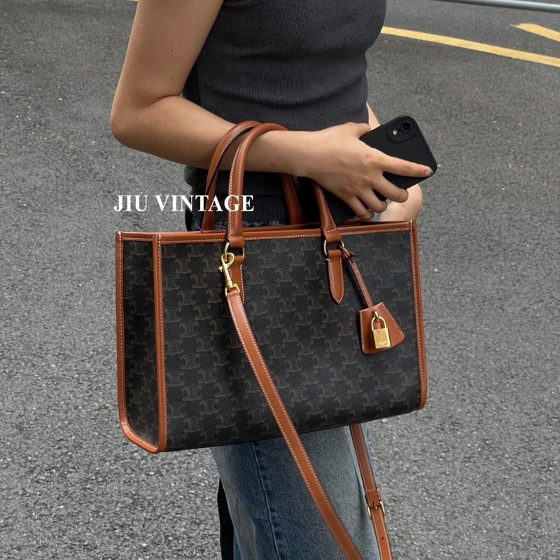 CELINE Triomphe凱旋帆布托特包 - mini-1