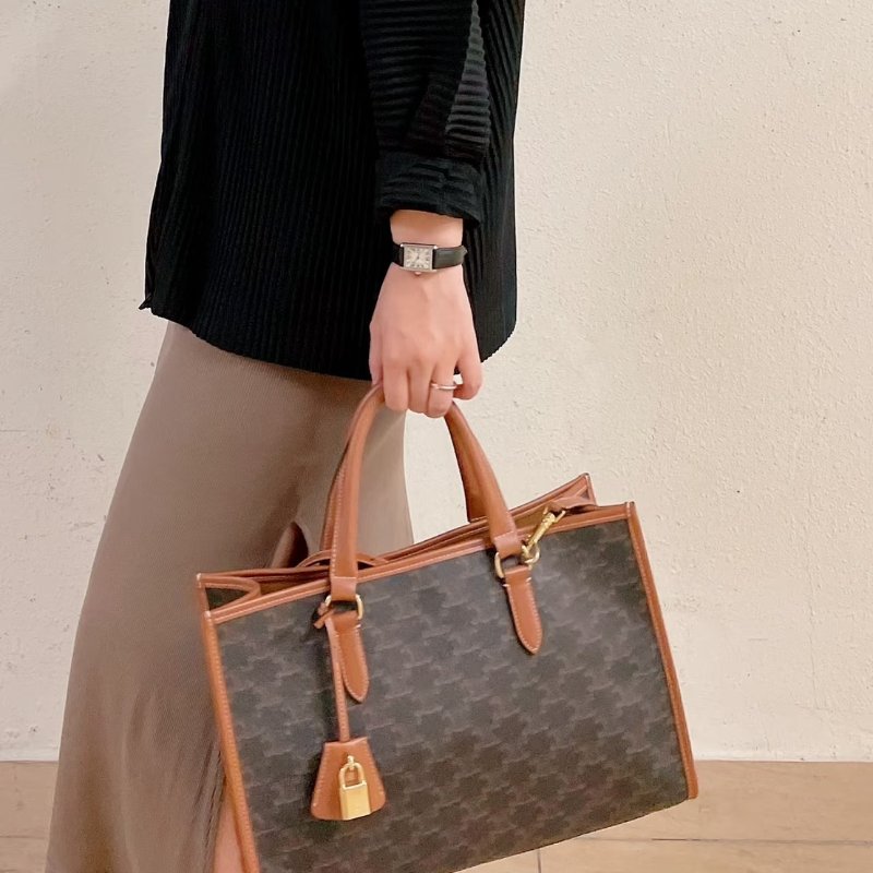 CELINE Triomphe凱旋帆布托特包 - mini-8