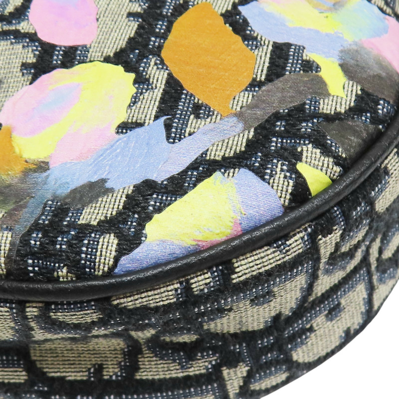 藍色 緹花帆布 塗鴉 Alex Foxton Saddle 馬鞍 肩背包【Dior 迪奧】-7