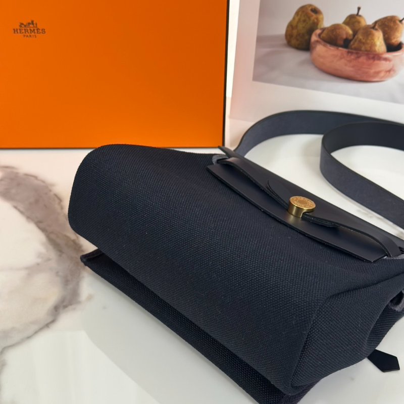 HERMES Herbag zip 20 - 深藍金 K-3