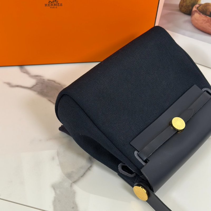 HERMES Herbag zip 20 - 深藍金 K-5
