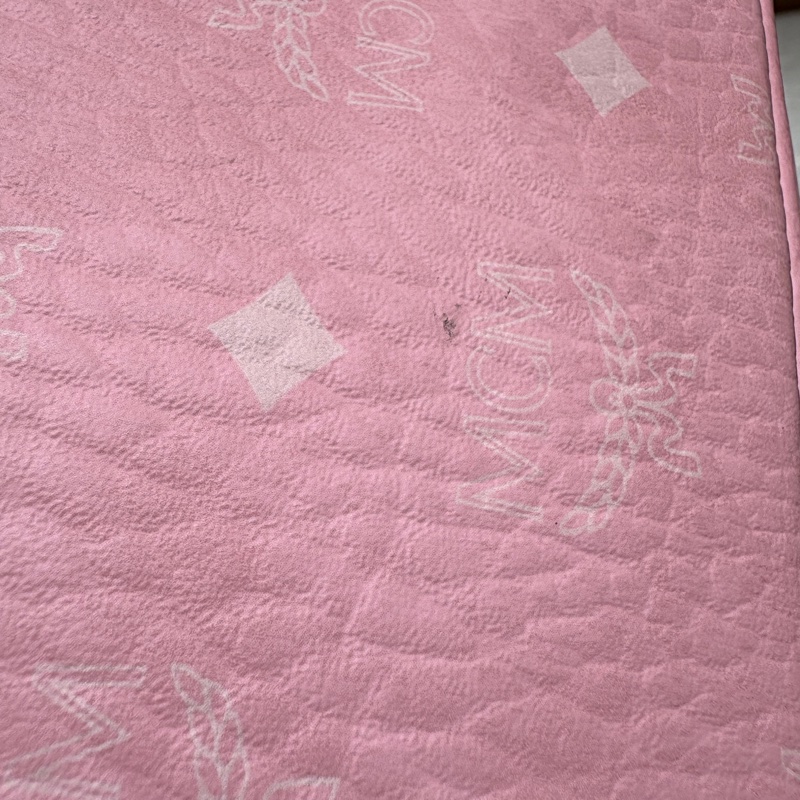 【百搭托特、雙面設計】MCM Reversible Liz Shopper|粉色 Visetos 圖騰帆布包|附內袋|肩背大容量購物袋-11