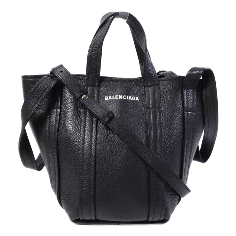 BALENCIAGA 牛皮皮革Everyday North South XS銀扣手挽肩背兩用袋-0