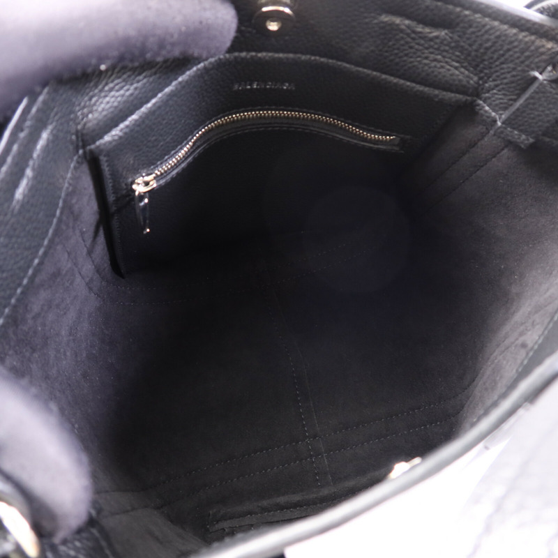 BALENCIAGA 牛皮皮革Everyday North South XS銀扣手挽肩背兩用袋-4