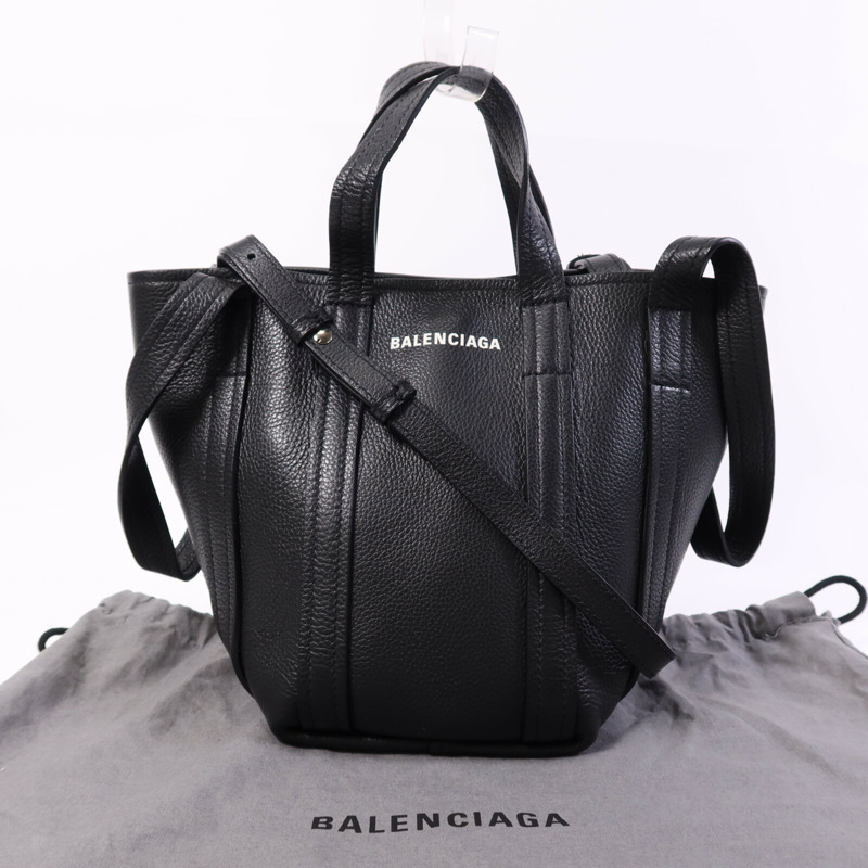 BALENCIAGA 牛皮皮革Everyday North South XS銀扣手挽肩背兩用袋-5