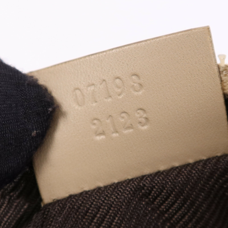 GUCCI 帆布Shoulder Bag銀扣肩背袋-6