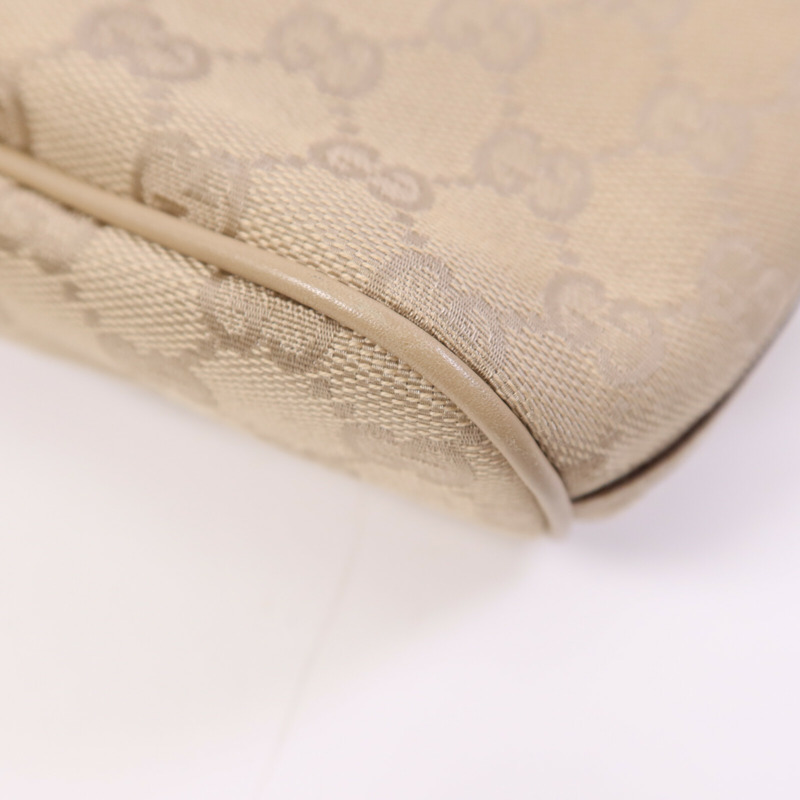 GUCCI 帆布Shoulder Bag銀扣肩背袋-9