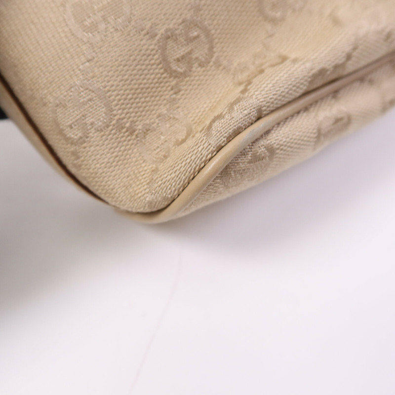 GUCCI 帆布Shoulder Bag銀扣肩背袋-12