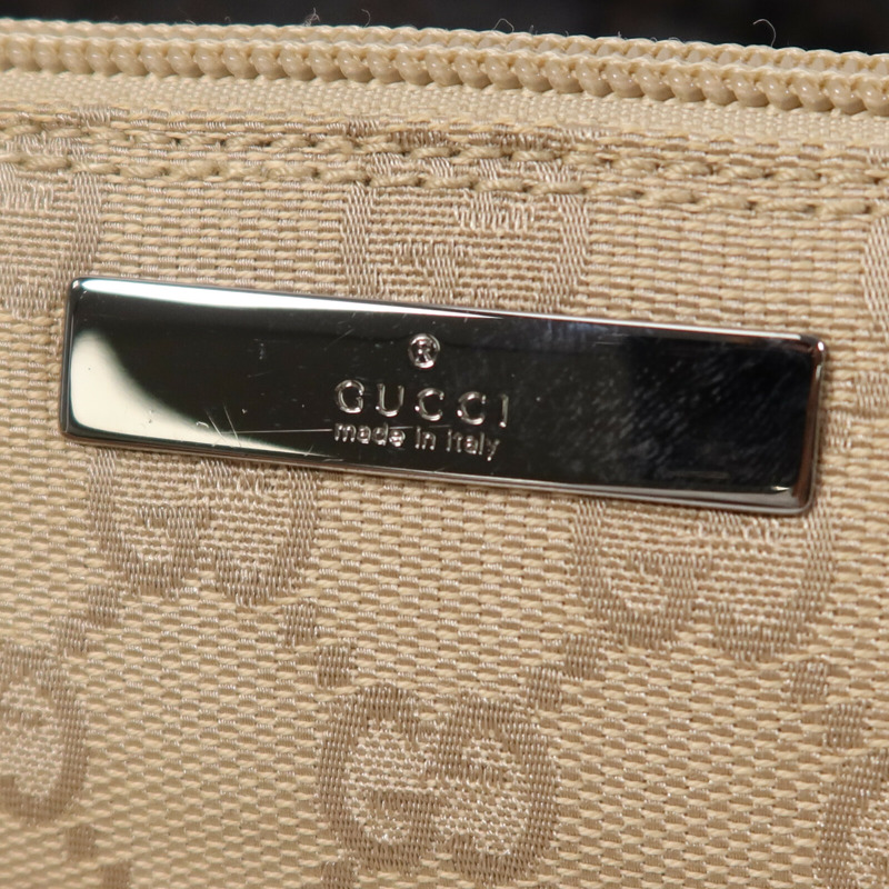 GUCCI 帆布Shoulder Bag銀扣肩背袋-13