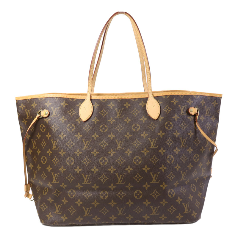 LOUIS VUITTON Monogram Neverfull GM金扣手挽袋-0