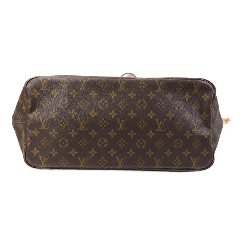 LOUIS VUITTON Monogram Neverfull GM金扣手挽袋-3