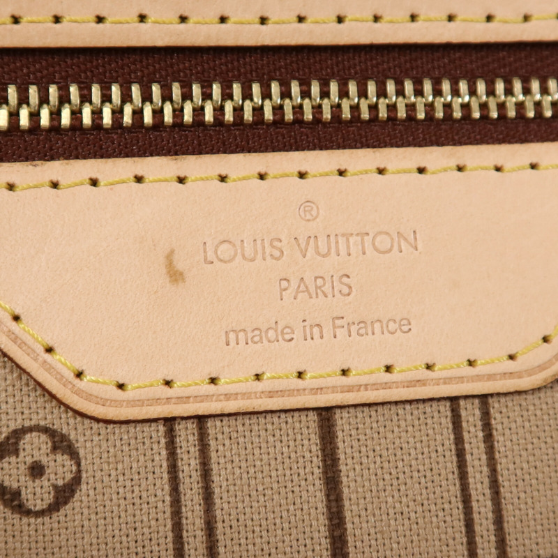 LOUIS VUITTON Monogram Neverfull GM金扣手挽袋-11