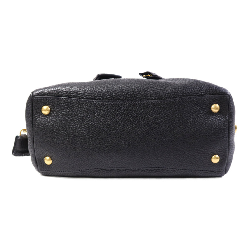 PRADA 牛皮皮革Shoulder Bag金扣肩背袋-3