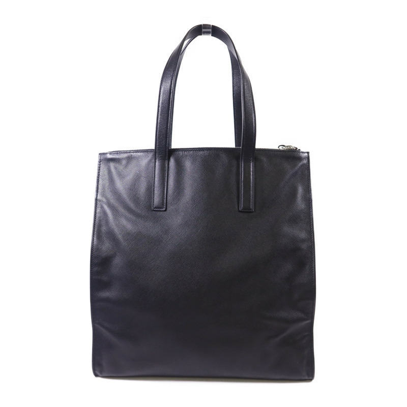 PRADA Saffiano皮革Tote Bag銀扣手挽袋-1