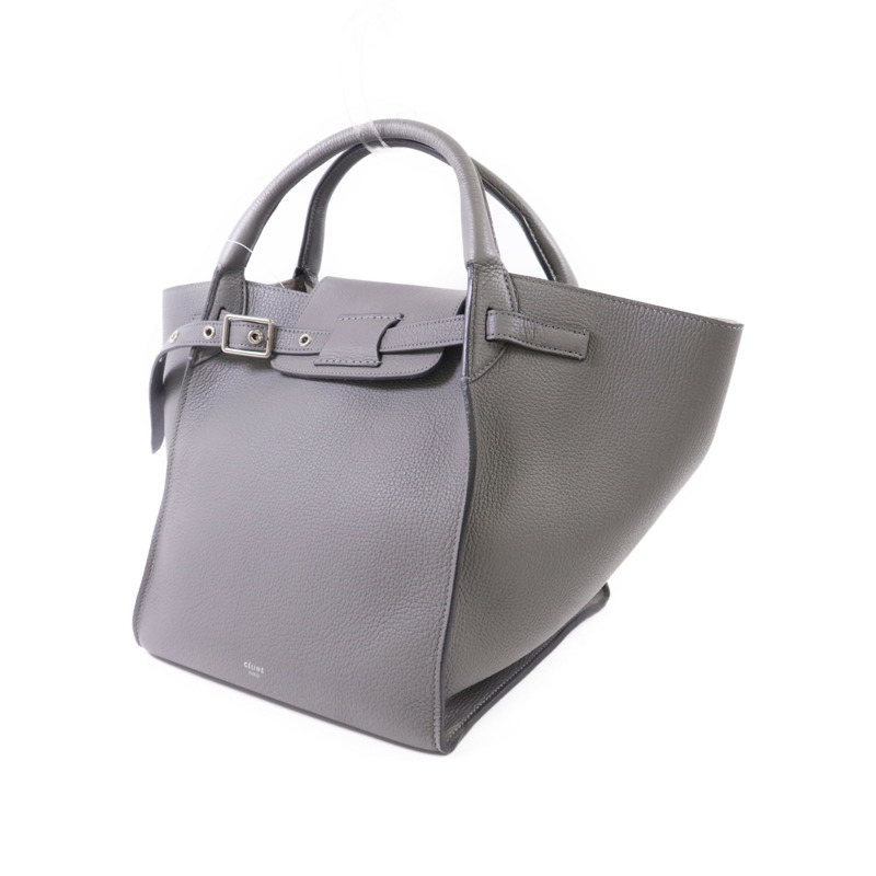 CELINE 牛皮皮革Small Big Bag銀扣手挽肩背兩用袋-2