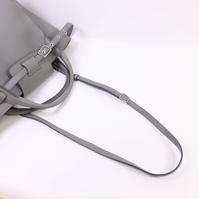 CELINE 牛皮皮革Small Big Bag銀扣手挽肩背兩用袋-4