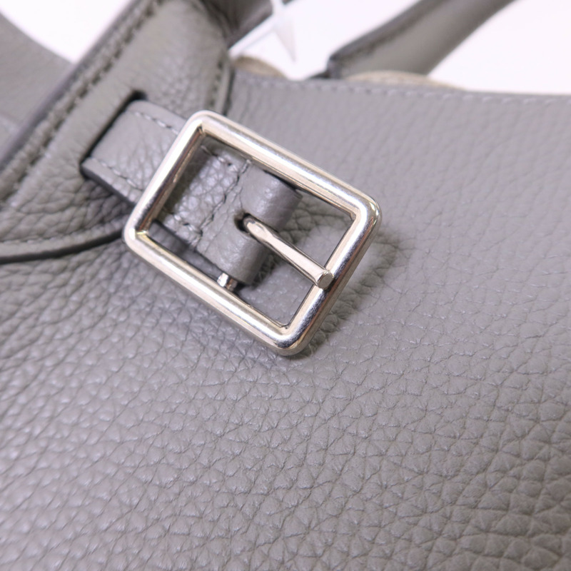 CELINE 牛皮皮革Small Big Bag銀扣手挽肩背兩用袋-10