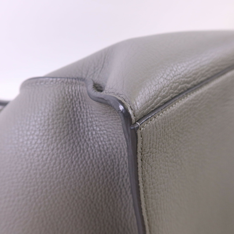 CELINE 牛皮皮革Small Big Bag銀扣手挽肩背兩用袋-14