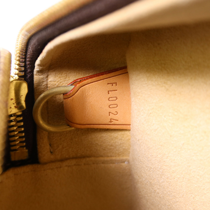 LOUIS VUITTON Monogram Cite GM金扣肩背袋棕色-7