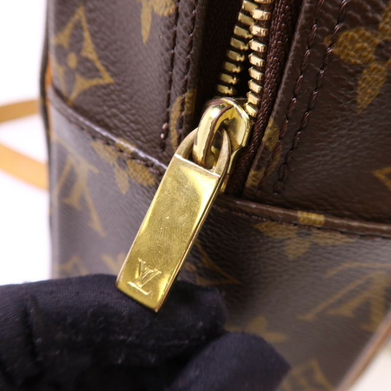 LOUIS VUITTON Monogram Cite GM金扣肩背袋棕色-8