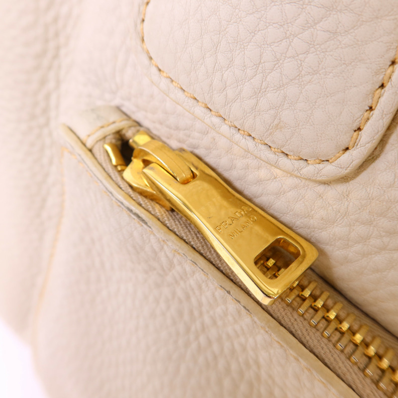 PRADA 牛皮皮革2 Way Shoulder Bag金扣手挽肩背兩用袋-10