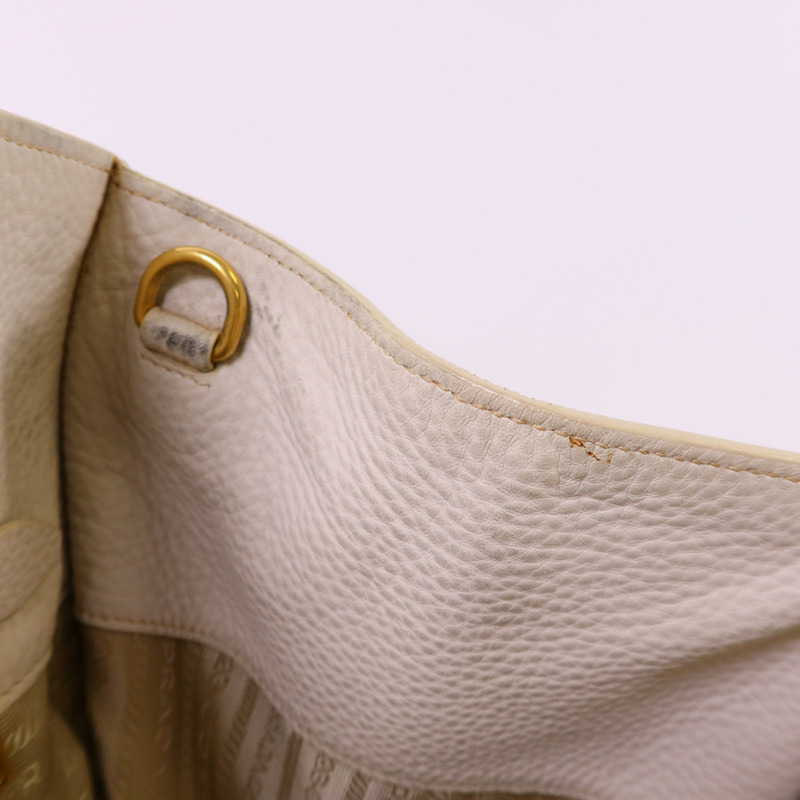 PRADA 牛皮皮革2 Way Shoulder Bag金扣手挽肩背兩用袋-21