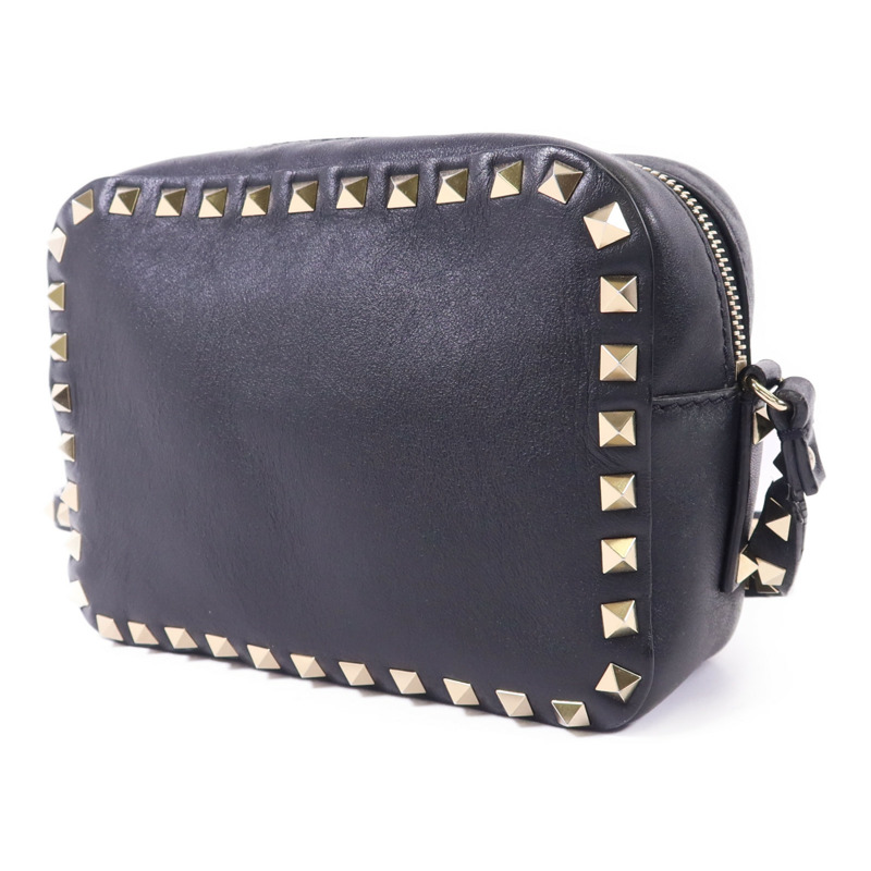 Valentino 牛皮皮革Rockstud Crossbody金扣肩背袋-2