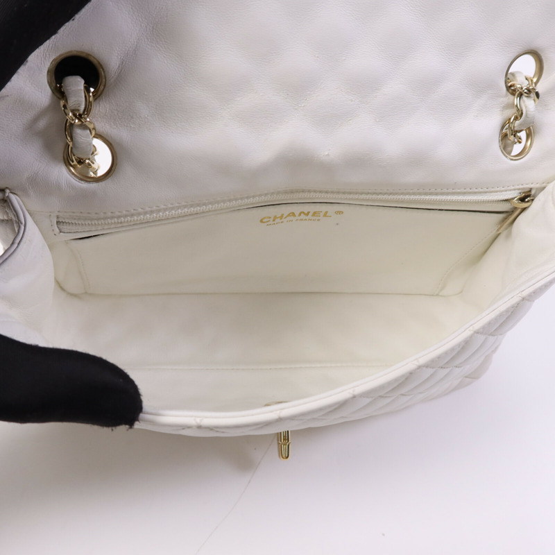 CHANEL 羊皮皮革Classique Valentine金扣鏈帶肩背袋-4