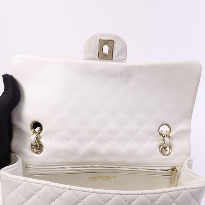 CHANEL 羊皮皮革Classique Valentine金扣鏈帶肩背袋-4