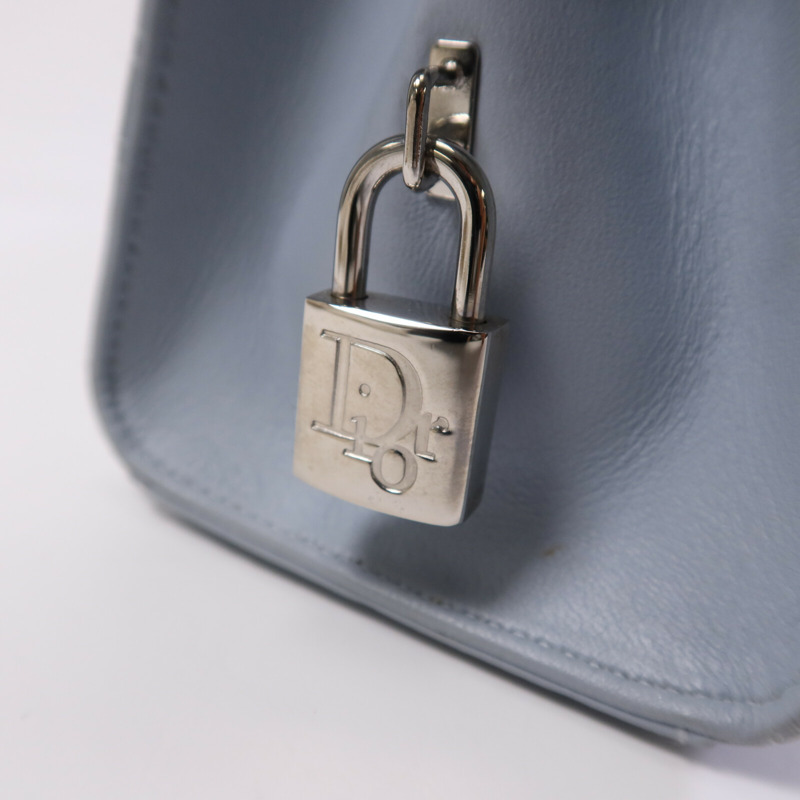 Dior 牛皮皮革Lady D-Joy銀扣肩背袋-13