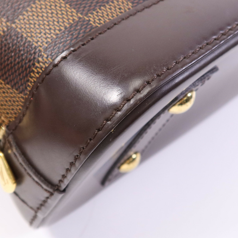 LOUIS VUITTON Damier Alma BB金扣手挽肩背兩用袋-5