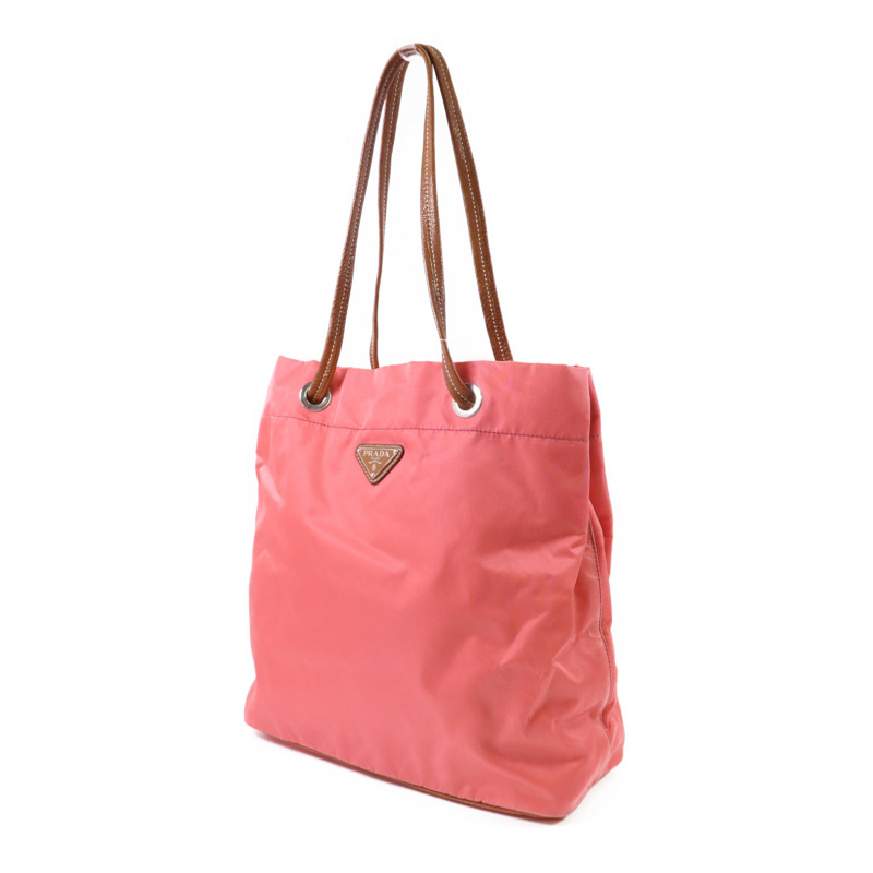 PRADA 尼龍Tessuto Shopping Tote Bag銀扣手挽袋-2