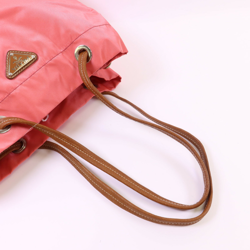 PRADA 尼龍Tessuto Shopping Tote Bag銀扣手挽袋-4