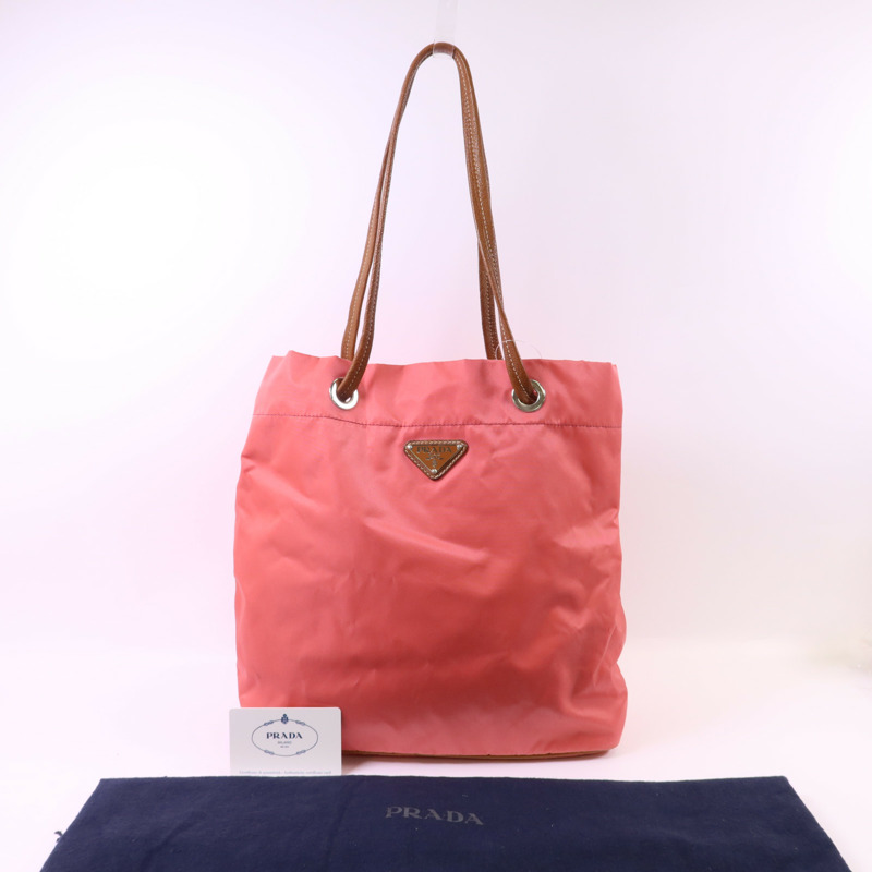 PRADA 尼龍Tessuto Shopping Tote Bag銀扣手挽袋-19