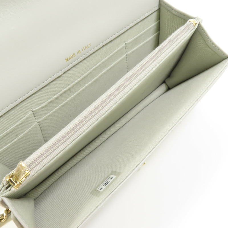 CHANEL 羊皮皮革Chain Shoulder金扣手挽肩背兩用袋-5