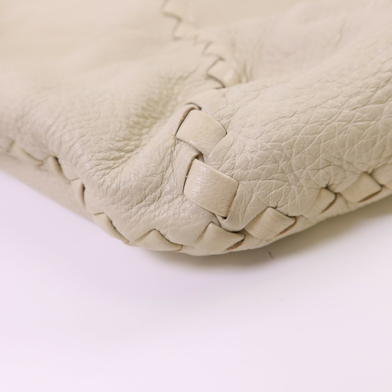 BOTTEGA VENETA 皮革Baseball Hobo Bag肩背袋-14