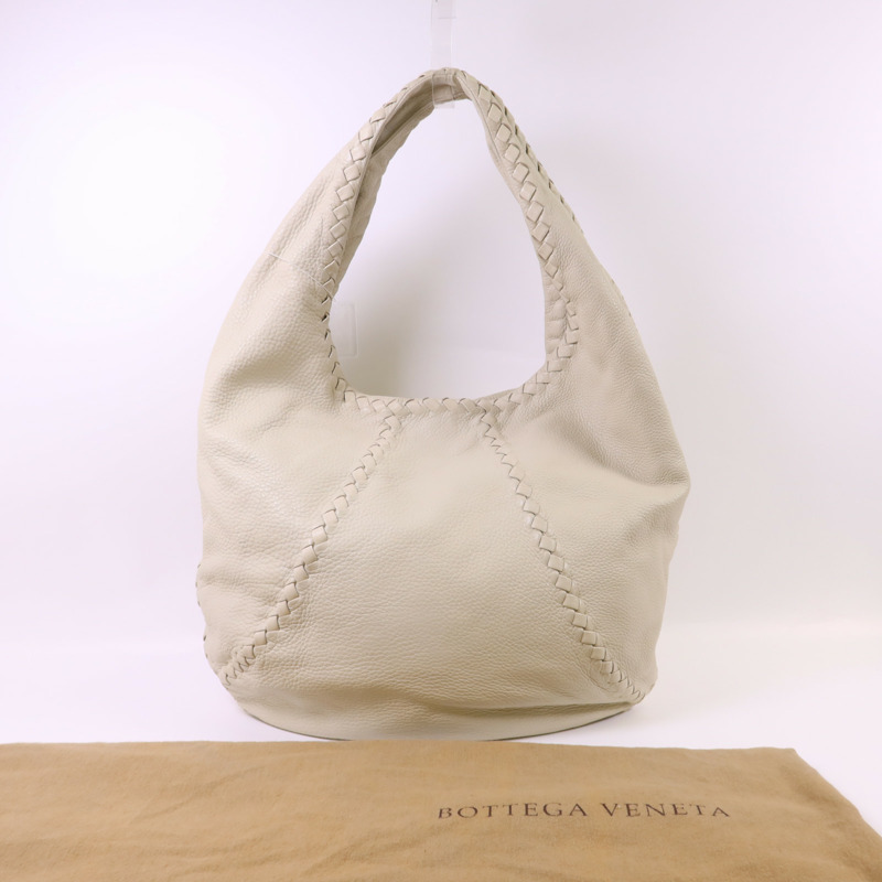 BOTTEGA VENETA 皮革Baseball Hobo Bag肩背袋-20