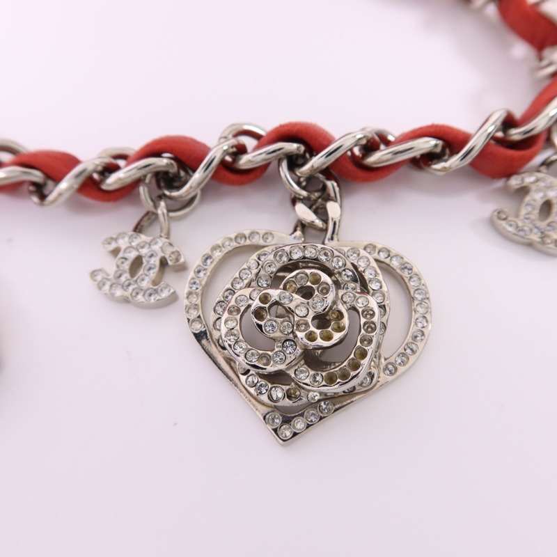 CHANEL 羊皮皮革Classic Flap 20銀扣鏈帶肩背袋-11