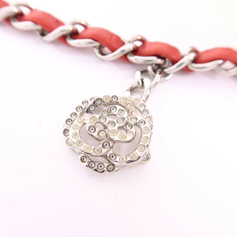 CHANEL 羊皮皮革Classic Flap 20銀扣鏈帶肩背袋-24