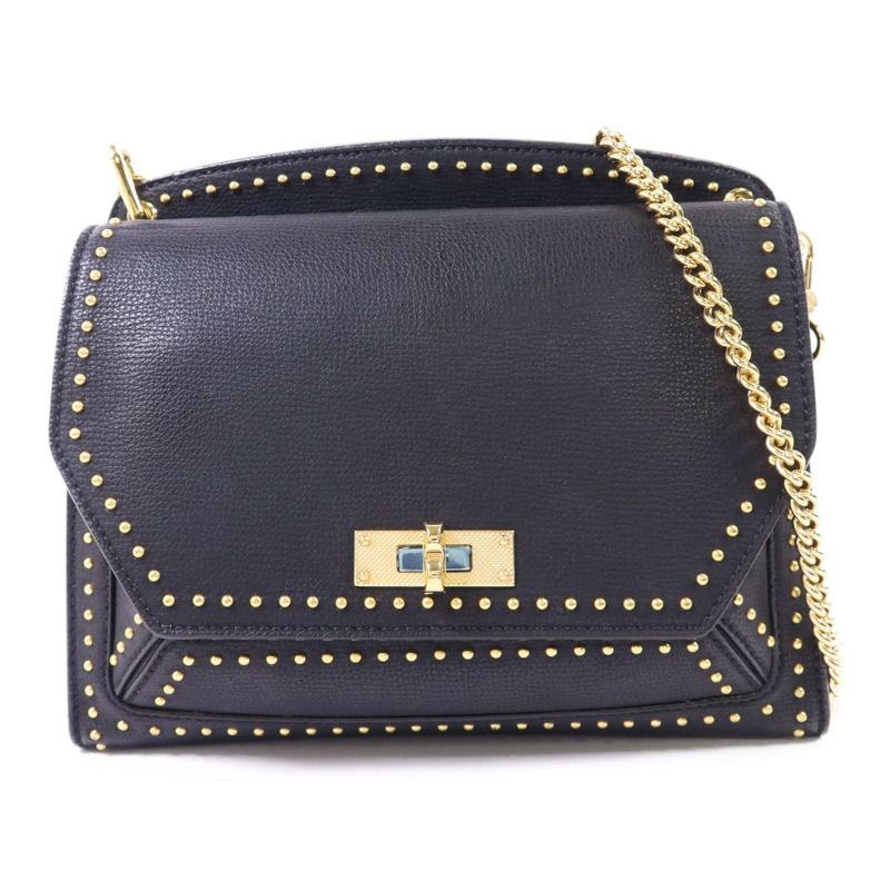 BALLY 牛皮皮革Suzy Medium金扣鏈帶肩背袋-0