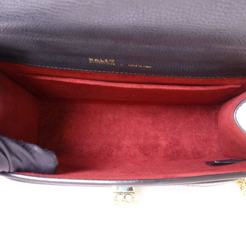 BALLY 牛皮皮革Suzy Medium金扣鏈帶肩背袋-5