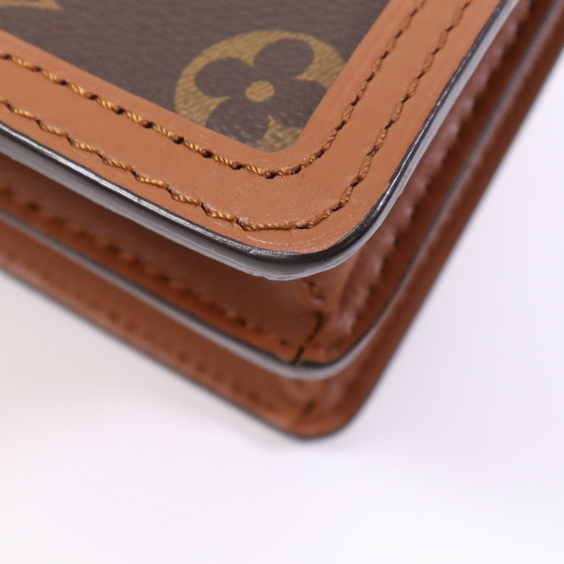 LOUIS VUITTON Monogram Reverse Mini Dauphine金扣肩背袋-9