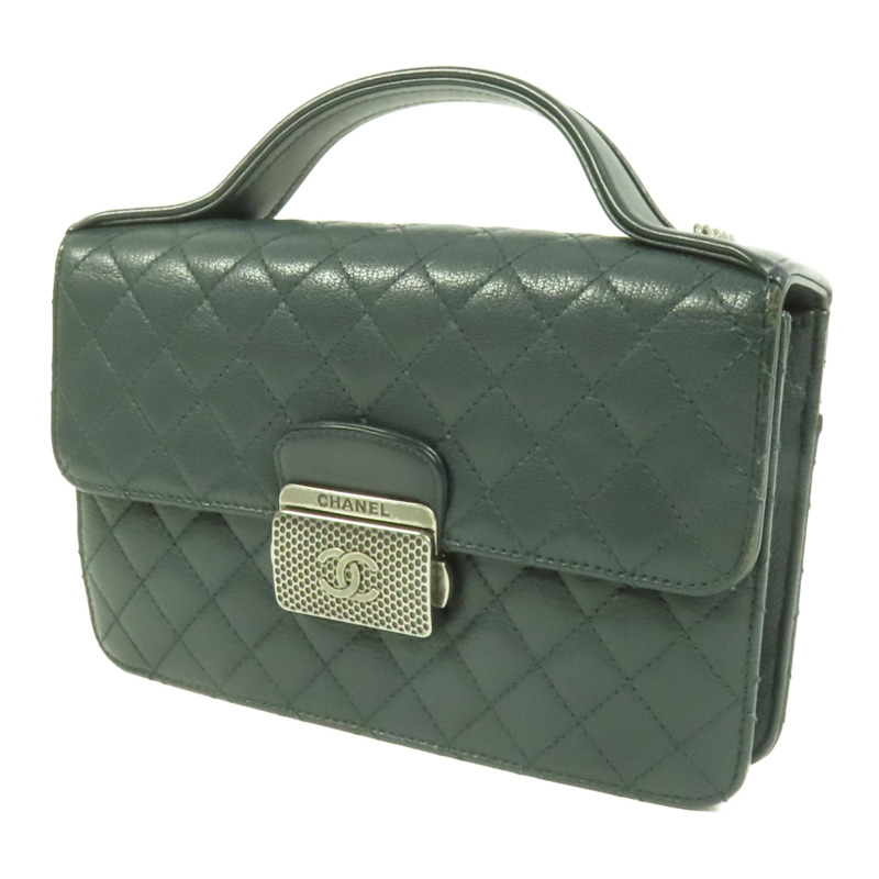 CHANEL 牛皮皮革Chain Shoulder Bag手挽肩背兩用袋-2